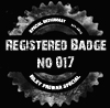 Registered Badge no 017